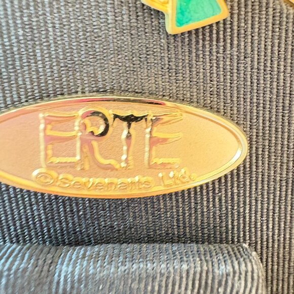 Authentic Erté Sevenarts Ltd. jeweled octagonal photo frame – rare Art Deco gold - Picture 3 of 9